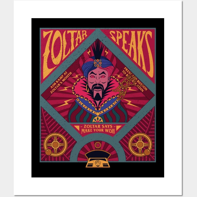 Fortune Teller Machine from 80s movies Wall Art by Sachpica